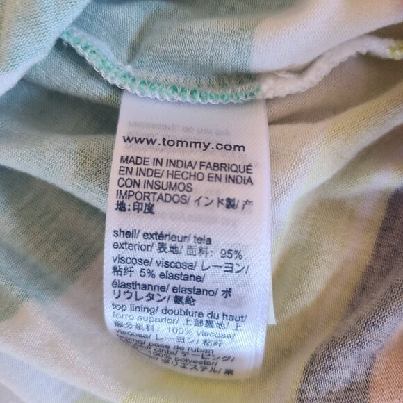 Tommy Hilfiger Girls Multicolor Striped Sleeveless Dress With Logo Straps Size 3 - Picture 7 of 7